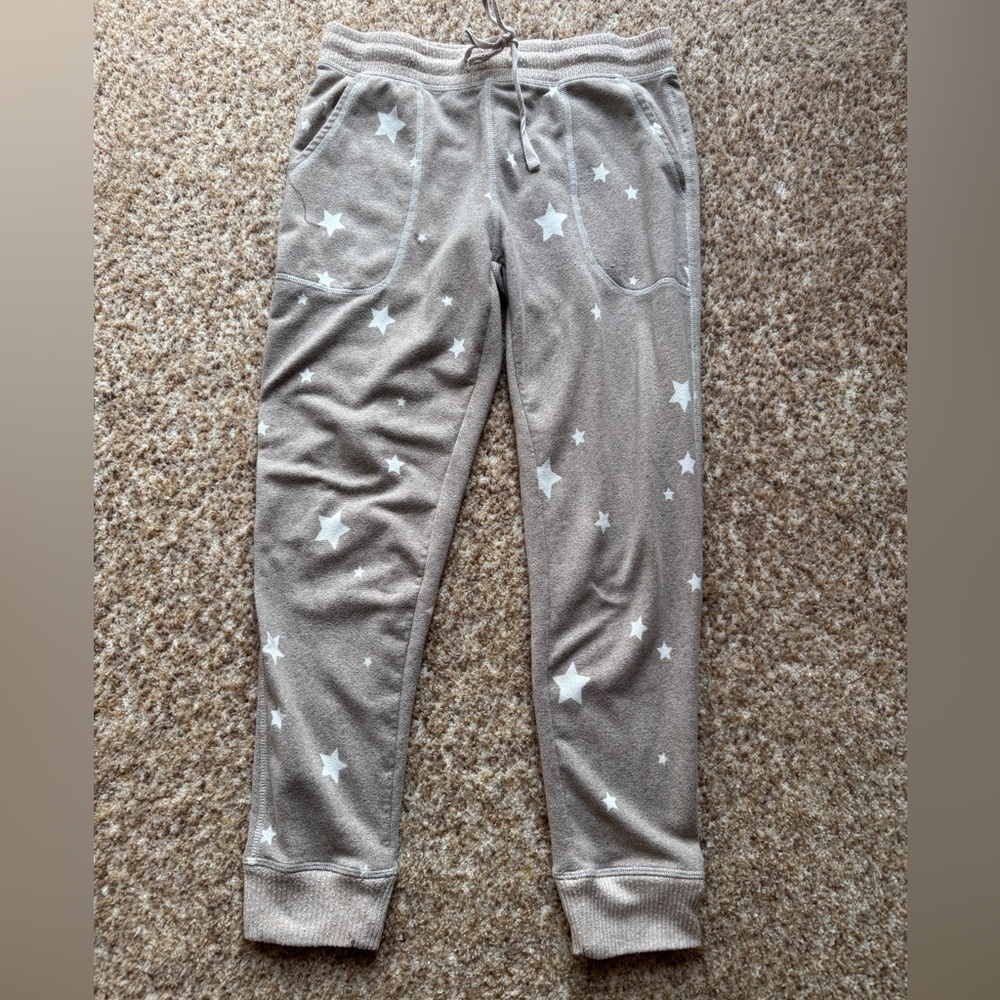 Live Love Lounge star print cozy pajama pants small S